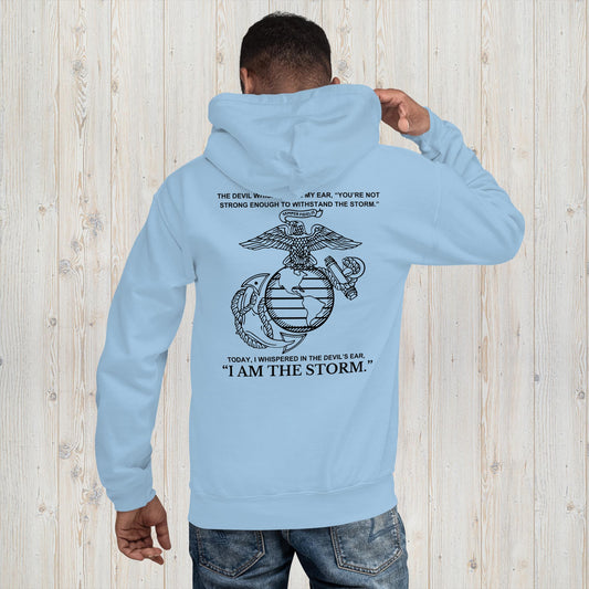 US Marine I AM THE STORM Unisex Hoodie