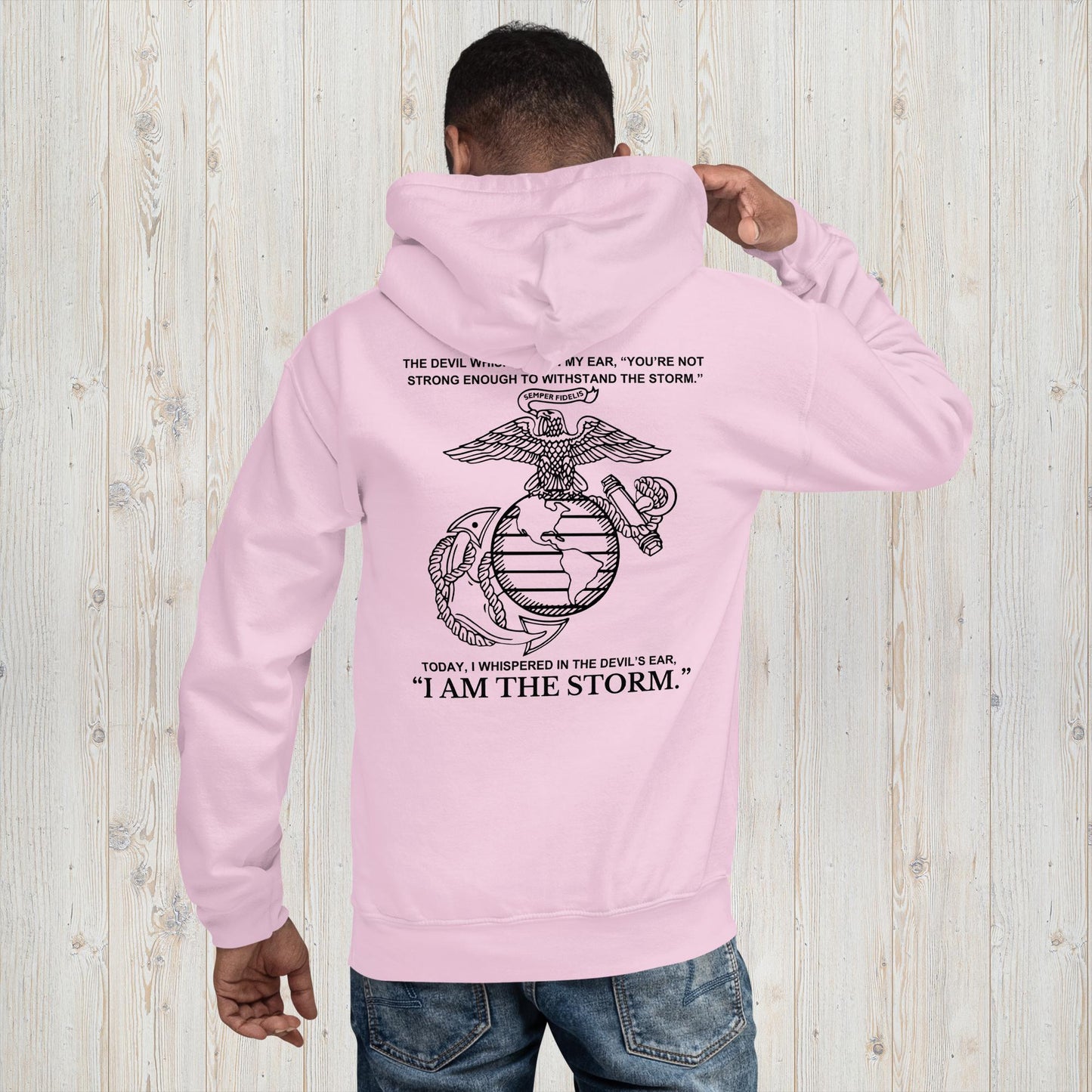 US Marine I AM THE STORM Unisex Hoodie