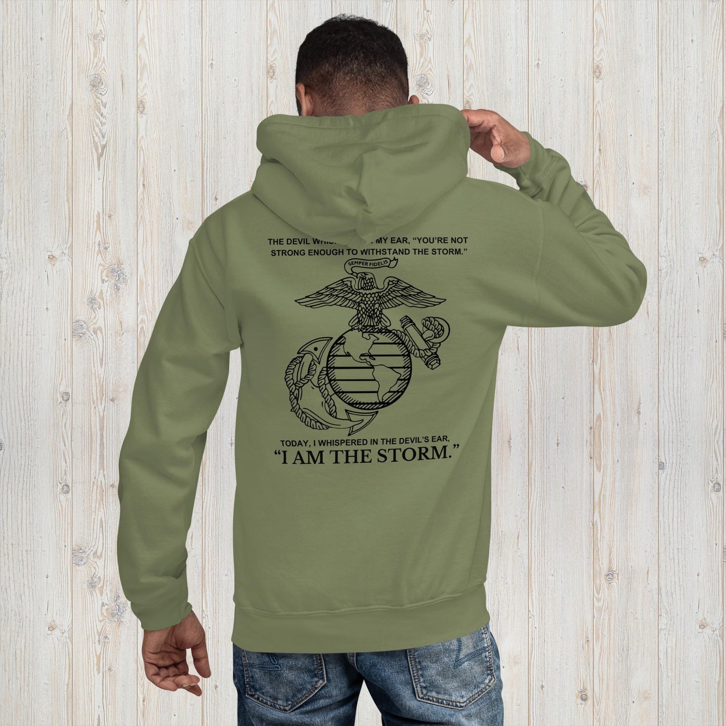 US Marine I AM THE STORM Unisex Hoodie