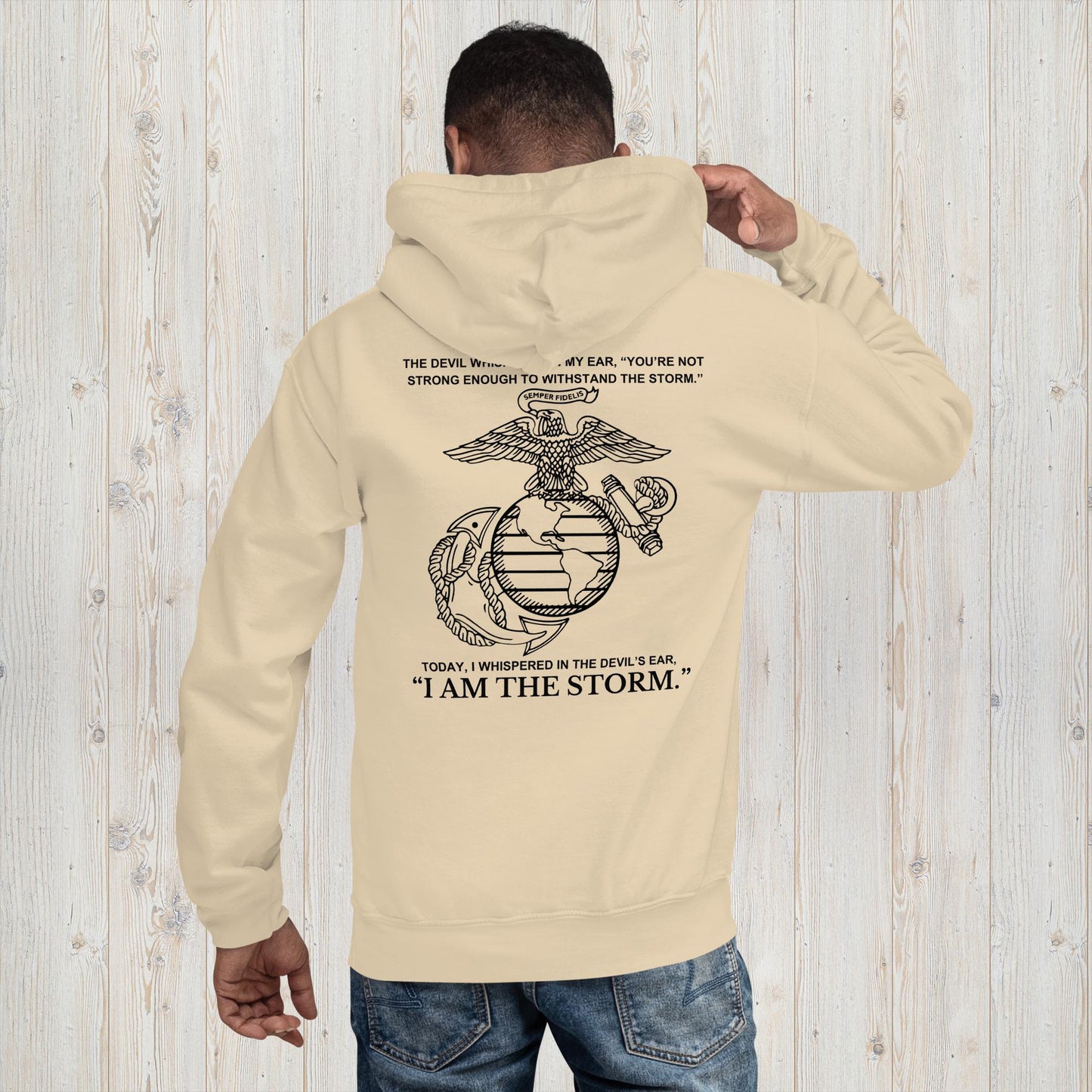 US Marine I AM THE STORM Unisex Hoodie