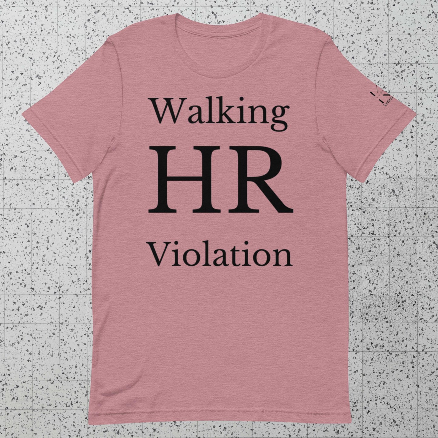 Walking HR Violation Shirt - Soft & Lightweight Cotton T-Shirt with Pre-Shrunk Fabric, Various Sizes